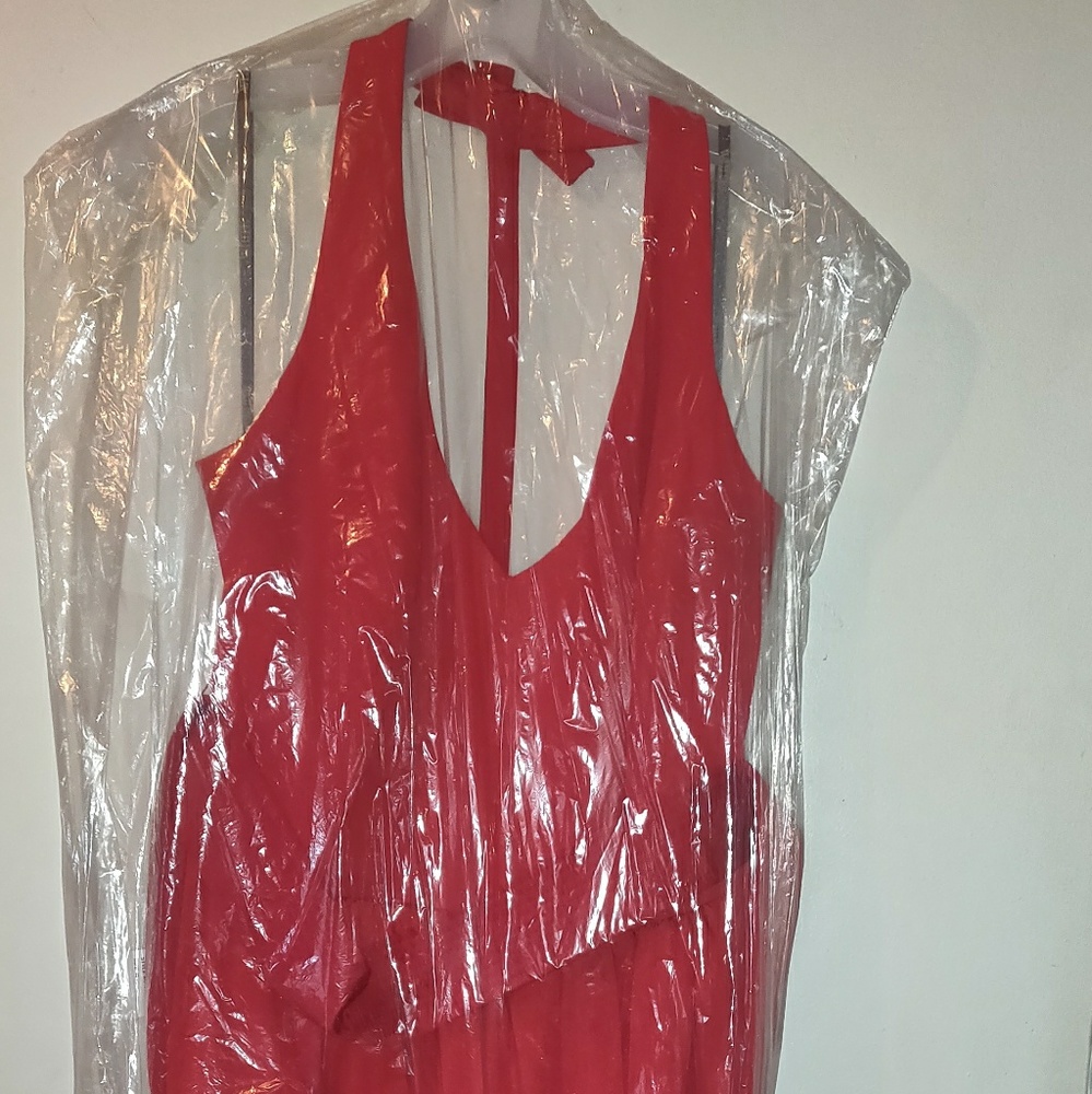 Red classy dress